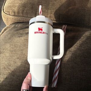 40oz Mistletoe Stanley with 2 Extra Straws